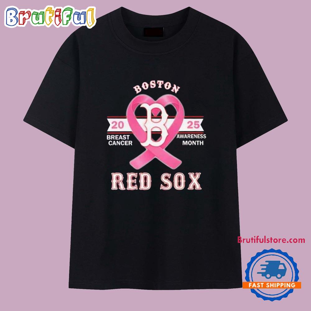 Boston Red Sox 2025 Breast Cancer Awareness Month T Shirt