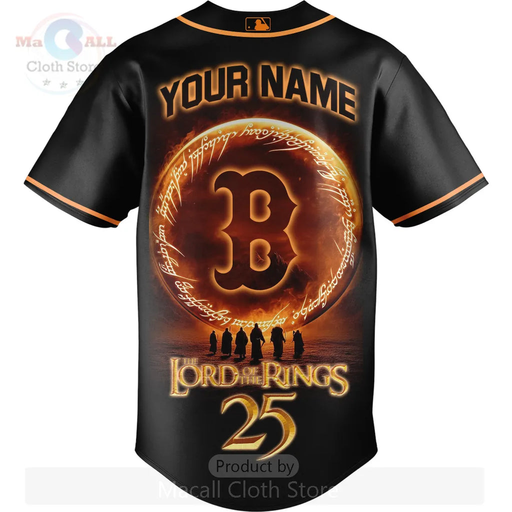 Boston Red Sox Lord of the Rings Personalized Baseball Jersey