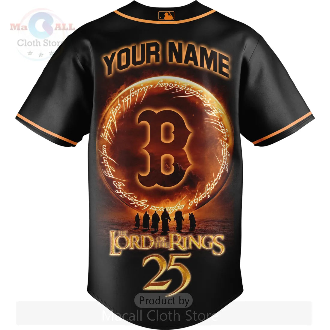 Boston Red Sox Lord of the Rings Personalized Baseball Jersey