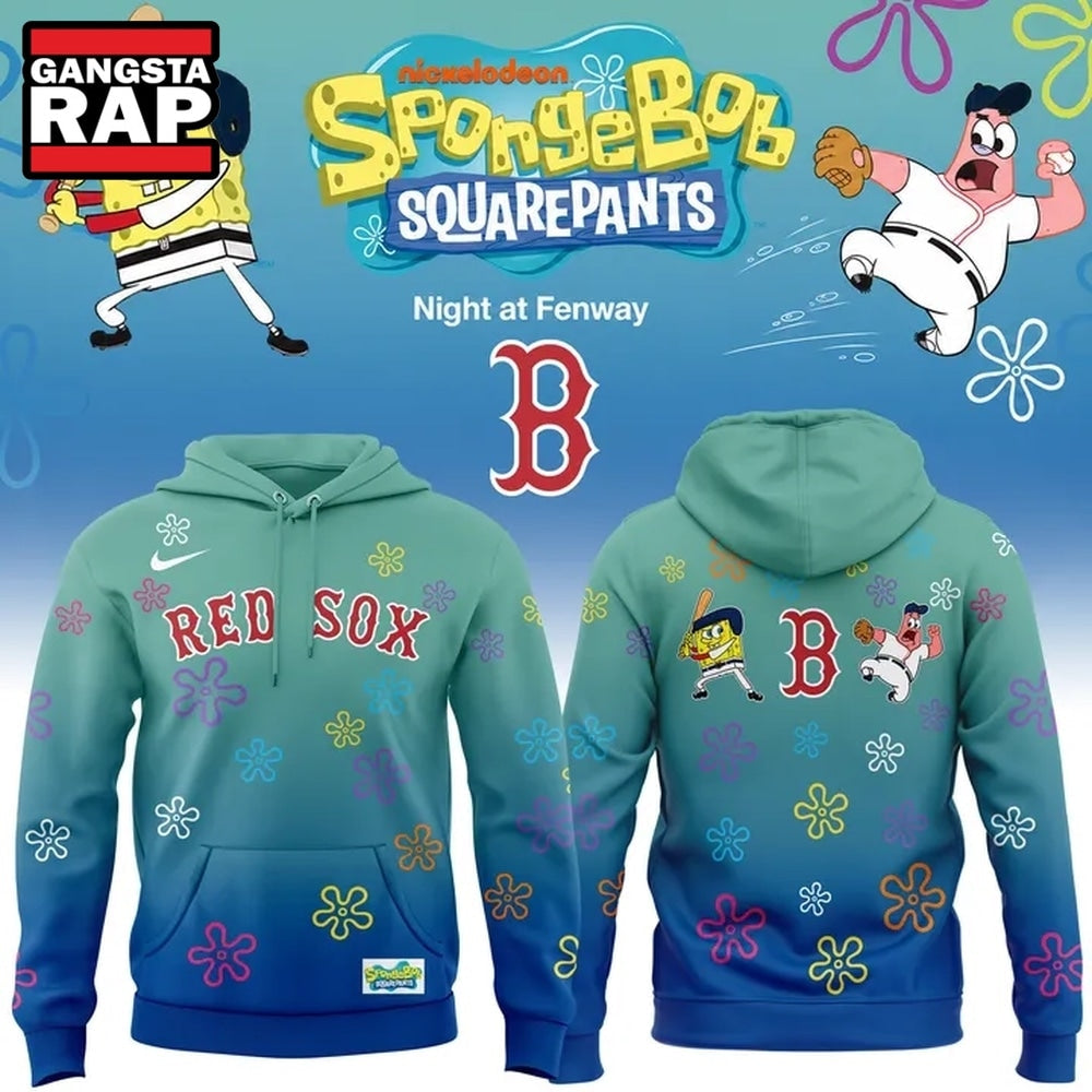 Boston Red Sox x SpongeBob SquarePants Night at Fenway 2026 Hoodie T-Shirt