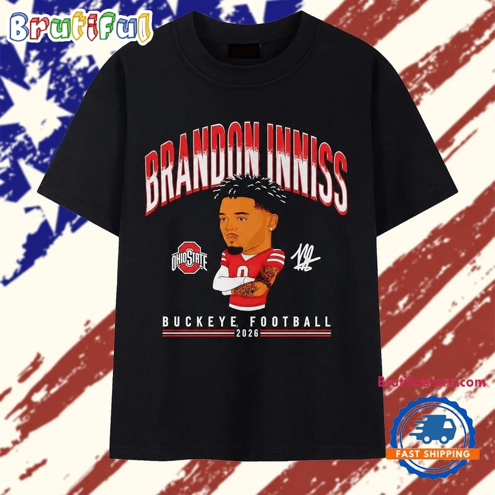 Brandon Inniss Ohio State Black Exclusive T Shirt