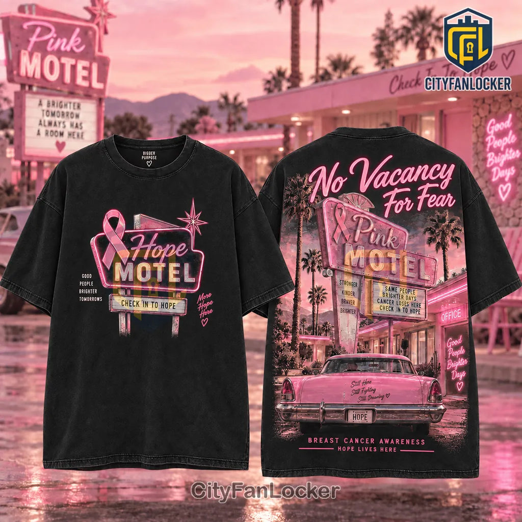 Breast Cancer Awareness Pink Ribbon Hope Motel Shirt