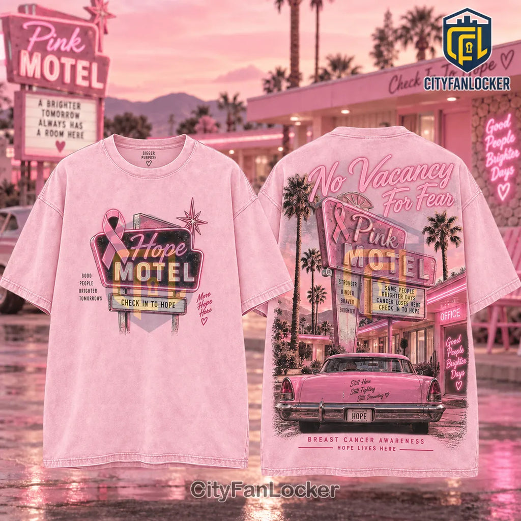 Breast Cancer Awareness Pink Ribbon Hope Motel Shirt