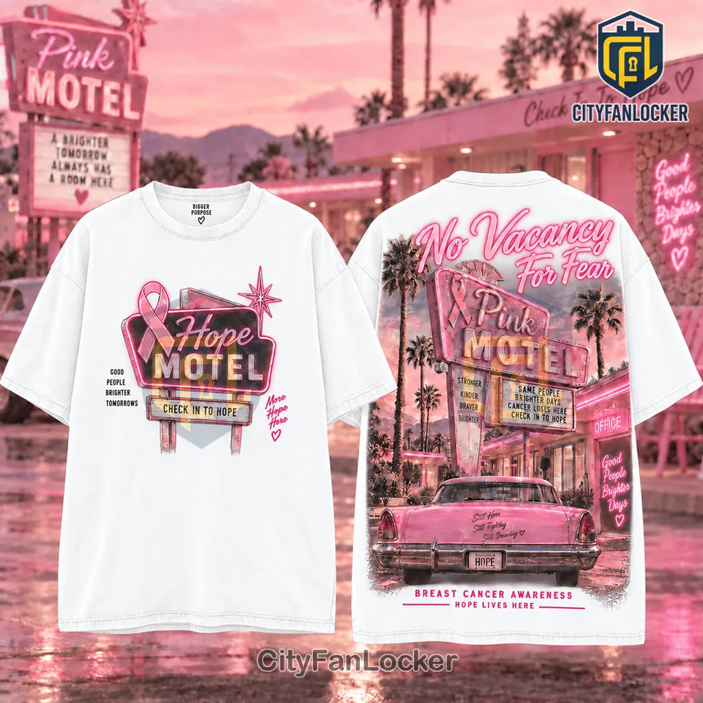 Breast Cancer Awareness Pink Ribbon Hope Motel Shirt
