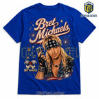 Bret Michaels Red White and Bret Casual Crewneck Shirt