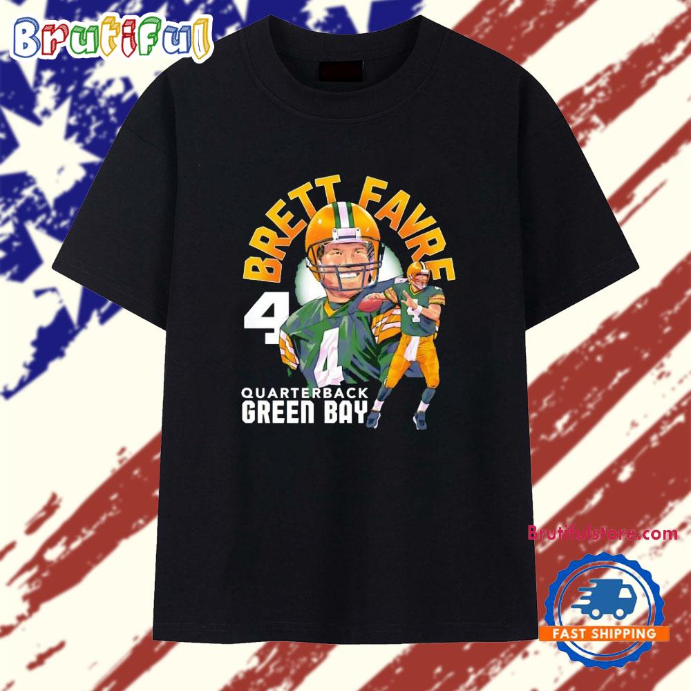 Brett Favre #4 Quarterback Green Bay Packers T Shirt