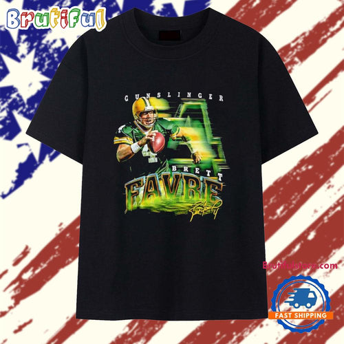 Brett Favre Green Bay Packers Grunge Signature T Shirt