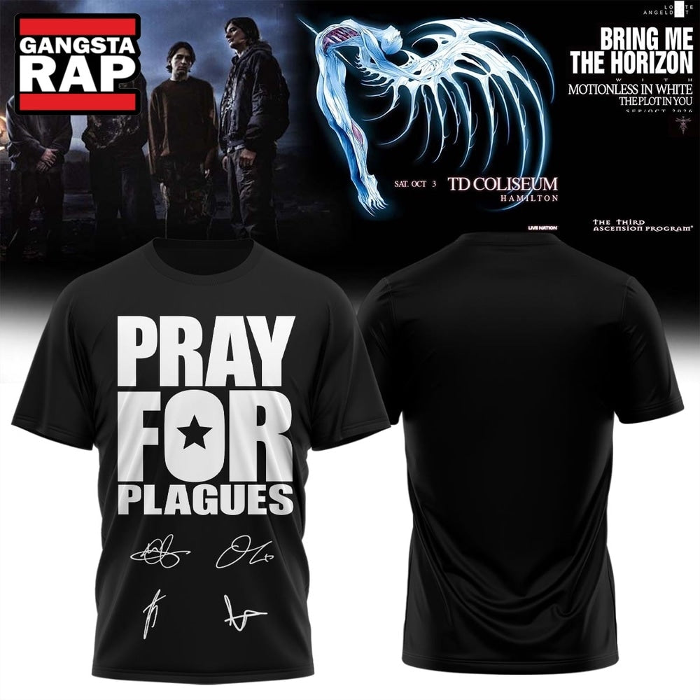Bring Me the Horizon Music Signature 2026 Limited Edition Black Hoodie T-Shirt