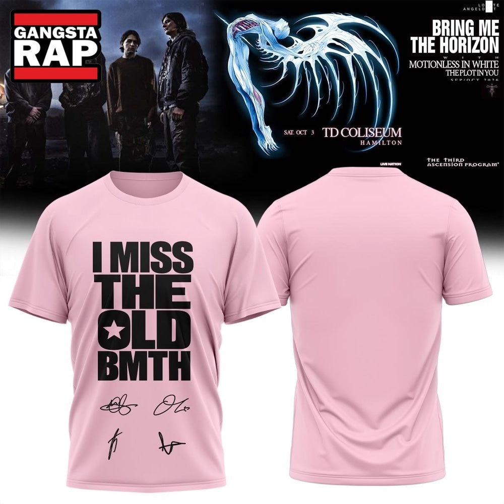 Bring Me the Horizon Music Signature 2026 Pink Design T Shirt