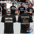 Brisbane Broncos NEVER BACK DOWN City Hall Finals 2025 Limited Edition T Shirt