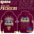 Brisbane Lions 2026 AFL Premiers Three Peat Limited Edition Hoodie T-Shirt