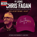 Brisbane Lions Chris Fagan Milestone Signature 2026 Cap Hat