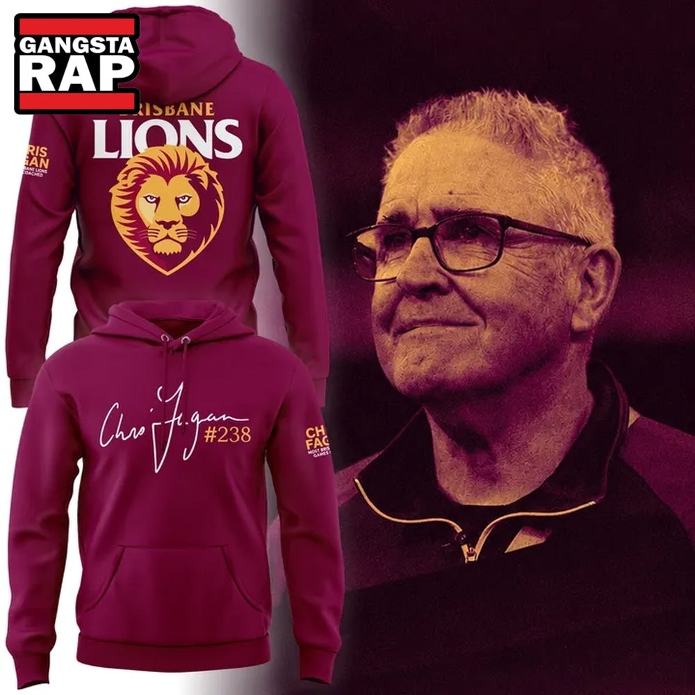 Brisbane Lions Chris Fagan Milestone Signature 2026 Hoodie T-Shirt