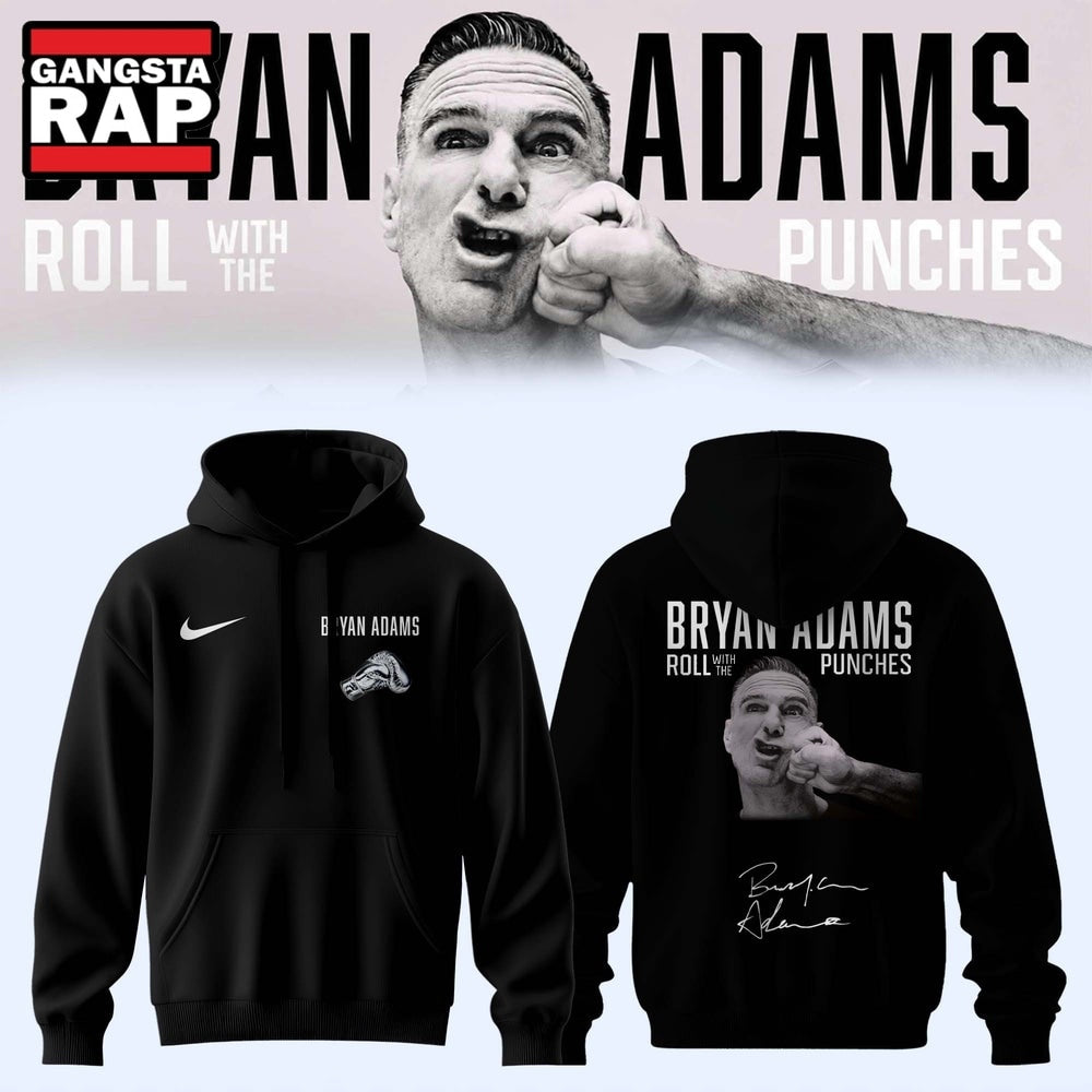 Bryan Adams Roll With The Punches Tour 2026 2027 Signed Graphic Hoodie T-Shirt