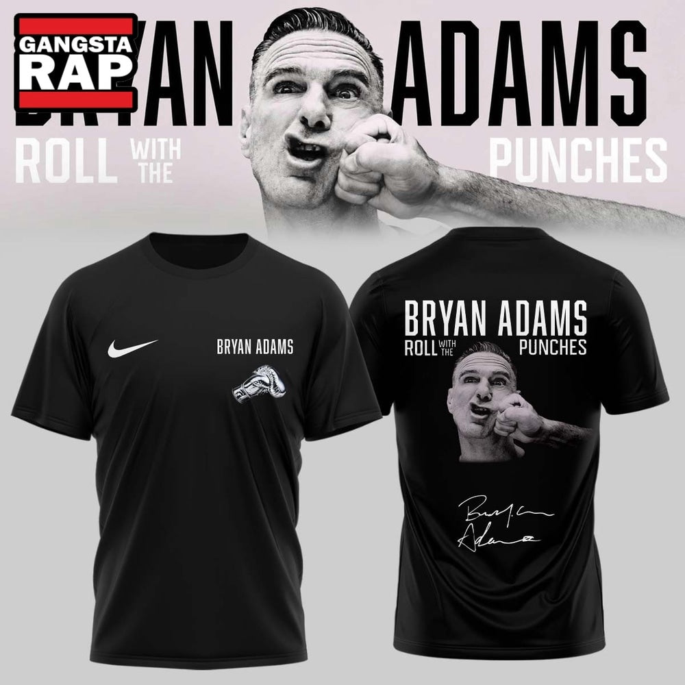 Bryan Adams Roll With The Punches Tour 2026 27 Limited Edition Signature Hoodie T-Shirt