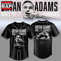 Bryan Adams Roll With The Punches Tour 2026 27 Signature Black Baseball Jersey