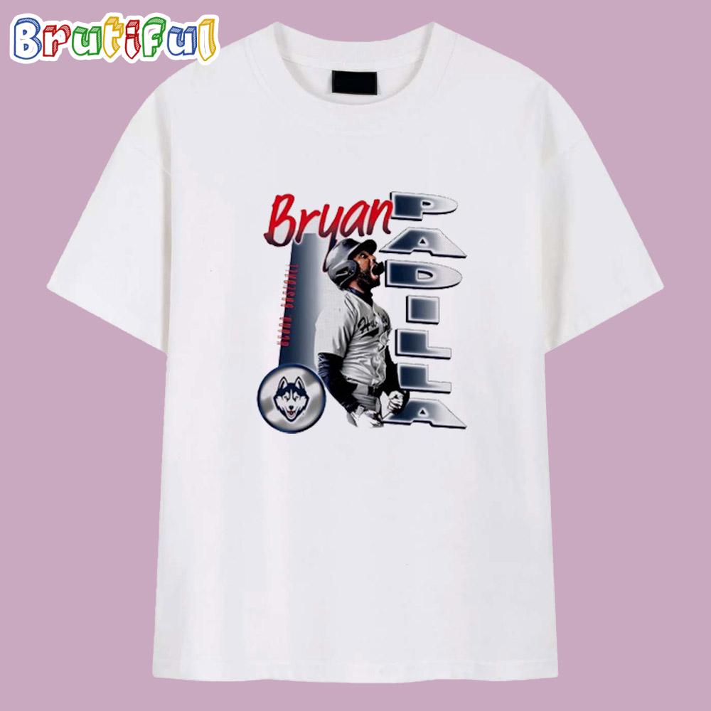 Bryan Padilla Uconn Huskie Illustrated Box T Shirt