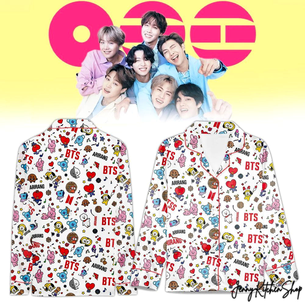 BTS Arirang Cute Chibi For Fans 2026 Limited Pajamas Set