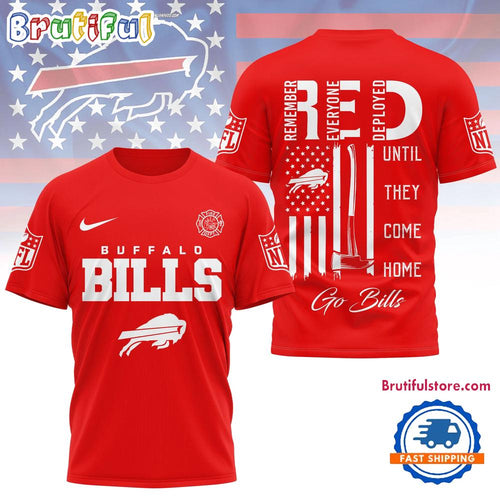 Buffalo Bills 2026 NFL Red Friday Firefighter Limited Edition 3D Shirt