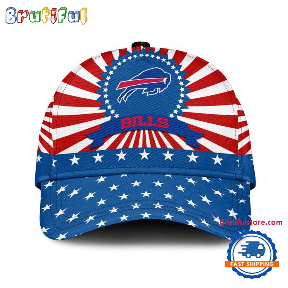 Buffalo Bills American Flag Pattern Independence Day Baseball Cap
