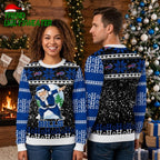 Buffalo Bills Dabbing Santa Ho Ho Ho Ugly Christmas Sweater