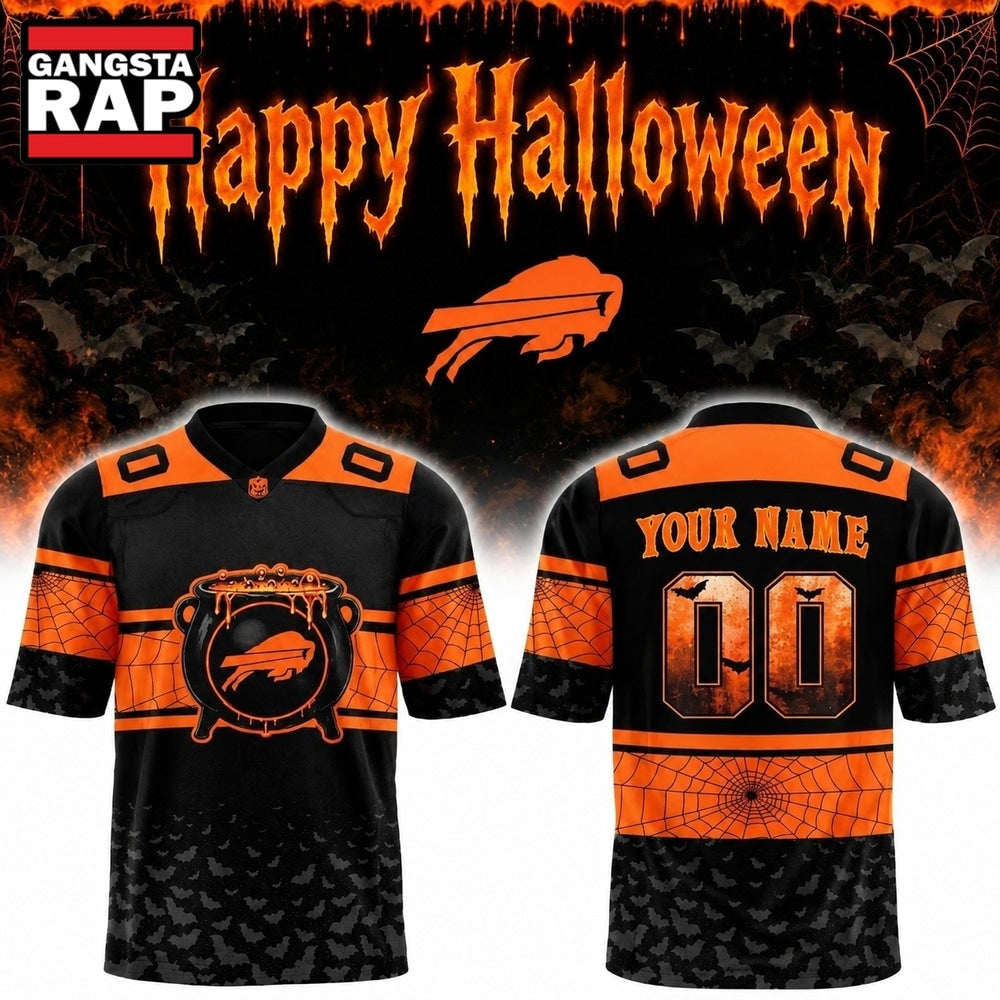 Buffalo Bills Happy Halloween 2026 Custom Football Jersey