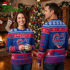 Buffalo Bills Heart Logo Real Women Love Football Ugly Christmas Sweater