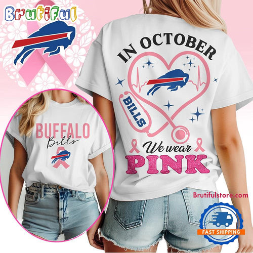 Buffalo Bills In October We Wear Pink Vintage T Shirt