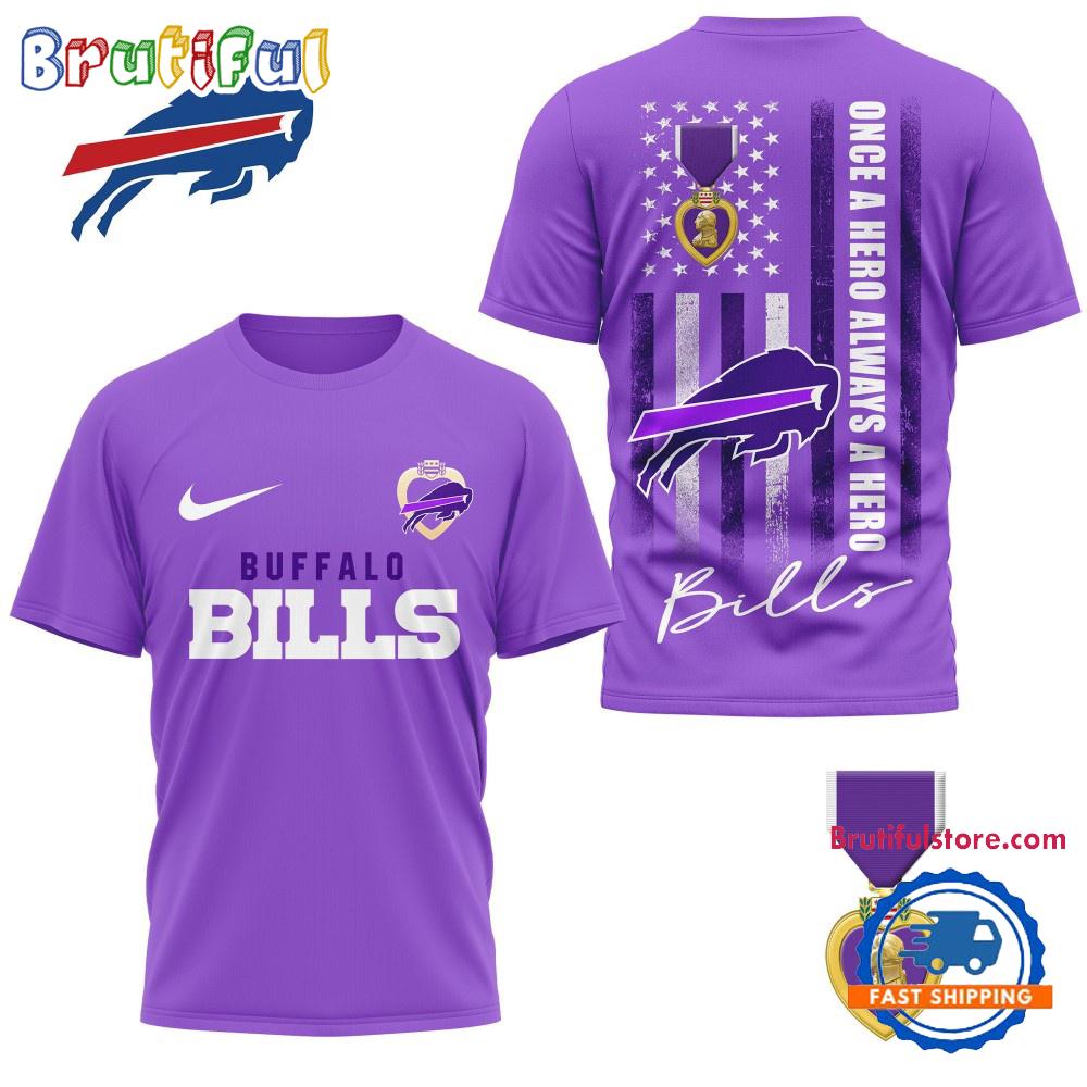 Buffalo Bills National Purple Heart Day Limited Edition 3D Shirt