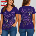 Buffalo Bills NFL Alzheimer’s Awareness Month V neck T Shirt