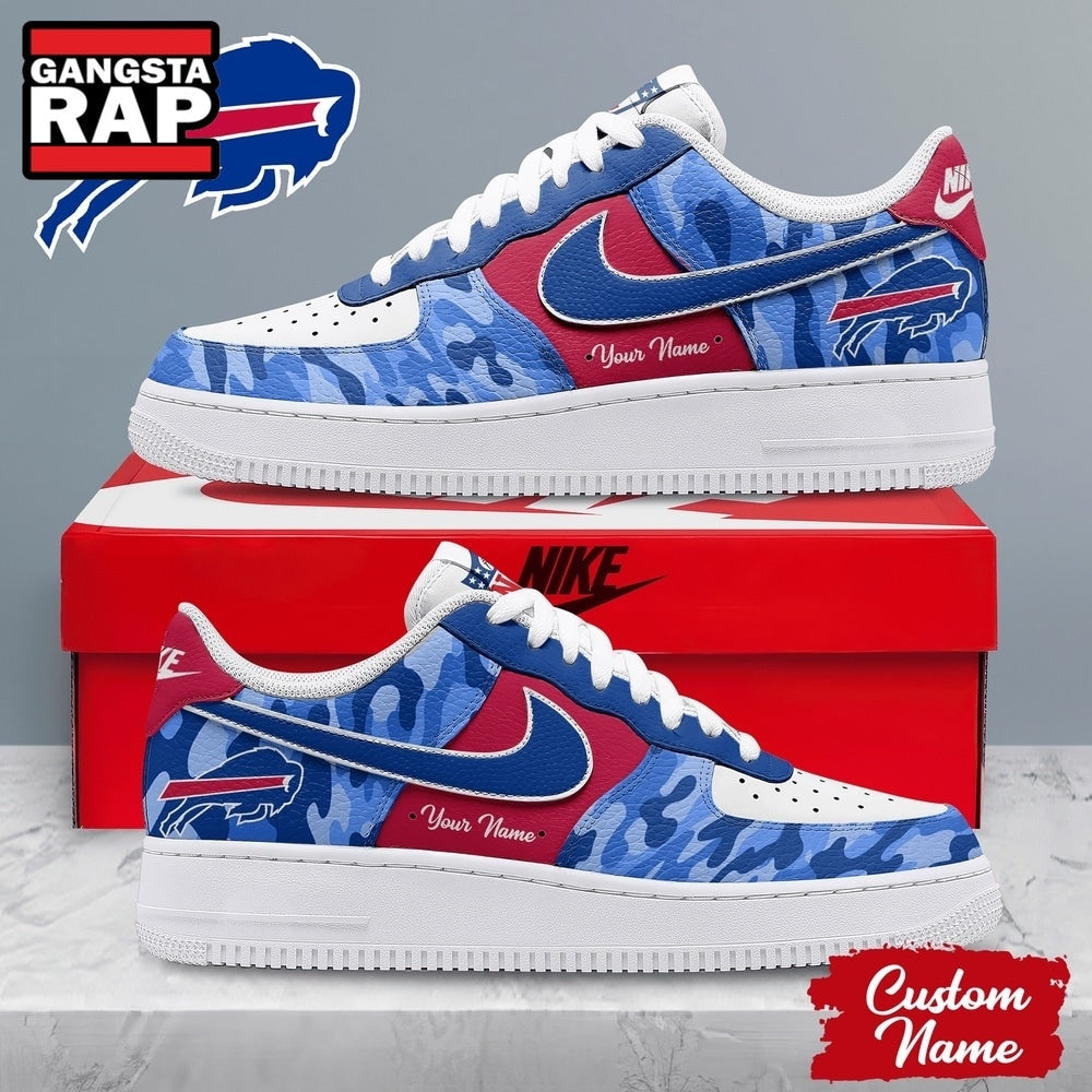 Buffalo Bills NFL End Zone Energy Air Force 1 Sneaker Shoes