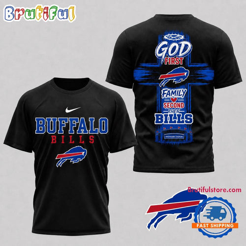 Buffalo Bills NFL Faith Family Team Pride 3D T Shirt