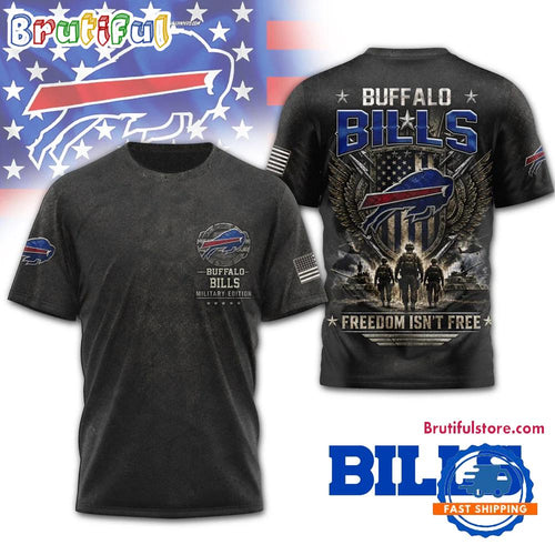 Buffalo Bills NFL Freedom Team Military 3D T Shirt