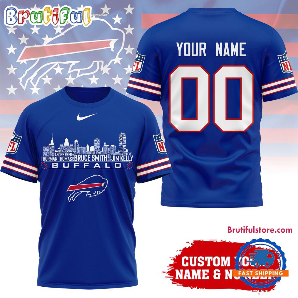 Buffalo Bills NFL Game Day Skyline Names Limited Edition 3D Shirt