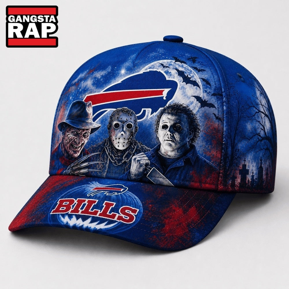 Buffalo Bills NFL Horror Night Halloween 2026 Design Classic Cap