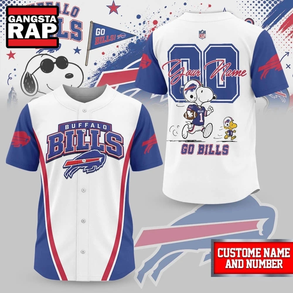 Buffalo Bills NFL Snoopy Ultimate Game Day Personalized Jersey Shirt
