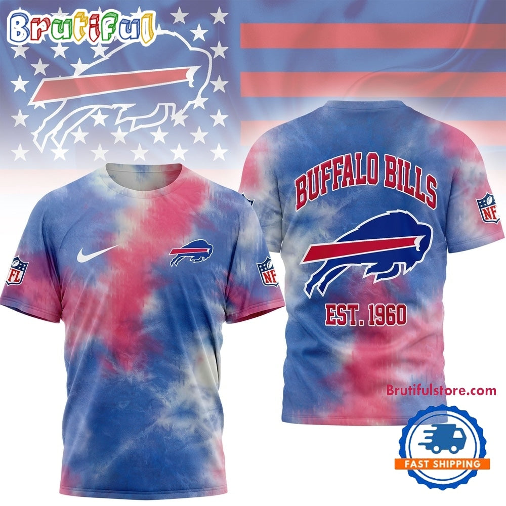Buffalo Bills NFL Sunday Legends Tie Dye 3D Shirt