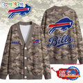 Buffalo Bills NFL Veteran Military Camo Heritage Cardigan