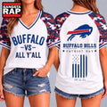Buffalo Bills NFL vs All Y’ All United We Stand V Neck T Shirt