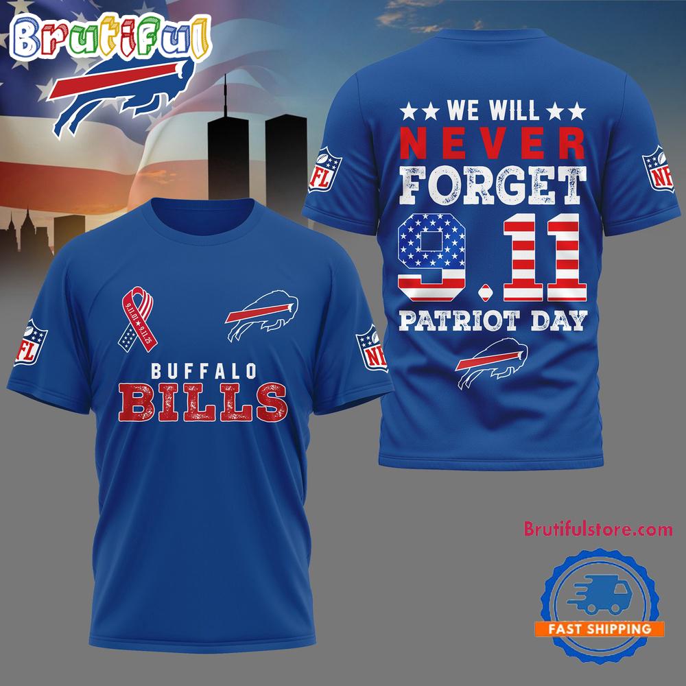 Buffalo Bills NFL We Will Never Forget 9 11 Patriot Day Limited 3D Shirt