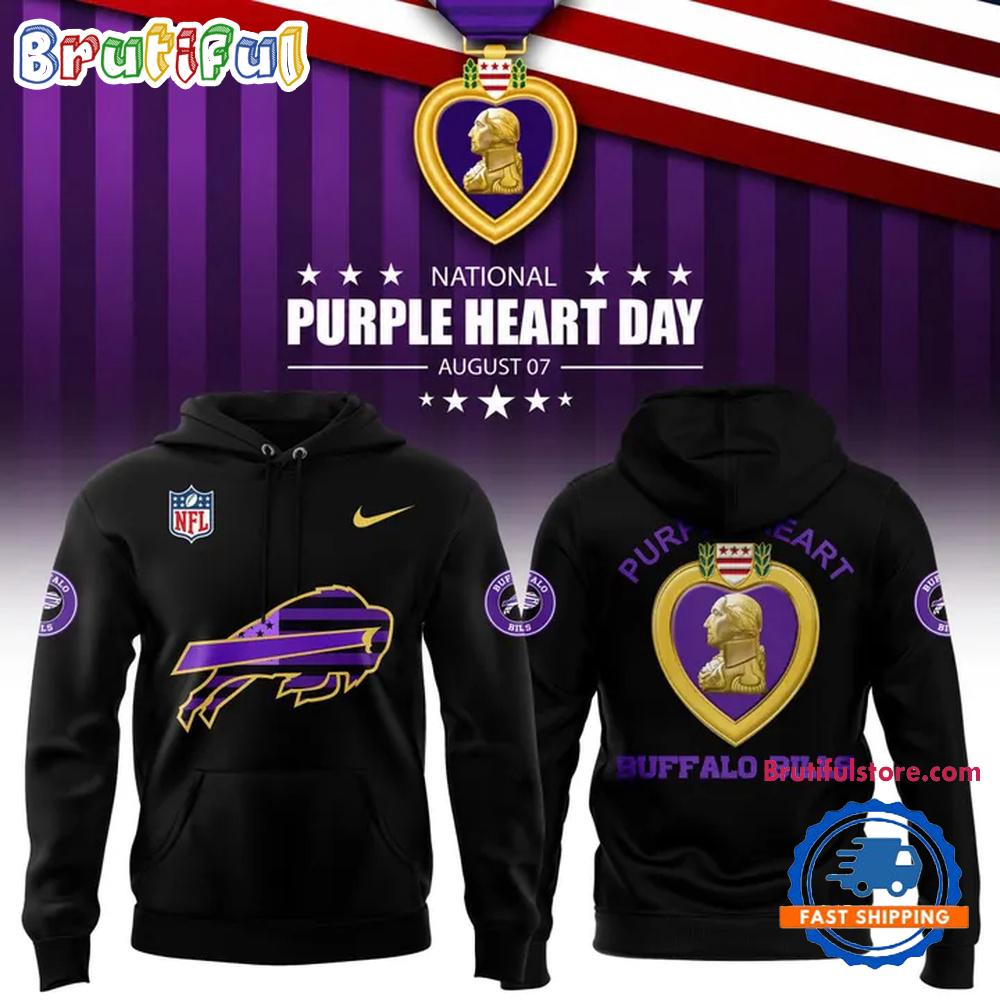 Buffalo Bills Purple Heart Tribute 2026 Hoodie Shirt