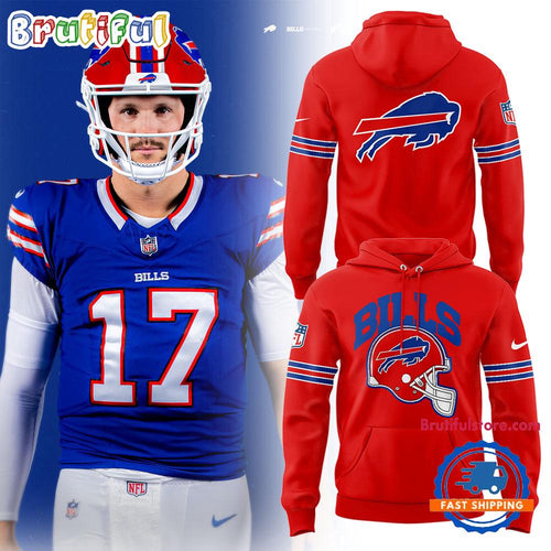 Buffalo Bills Red Helmet 2025 Limited Edition Hoodie T-Shirt