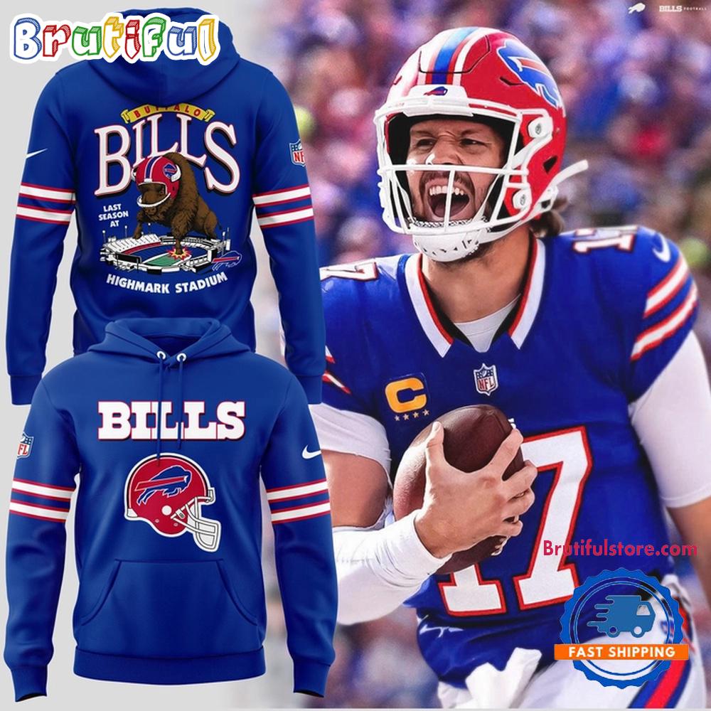 Buffalo Bills Red Helmets Highmark Stadium 2025 Hoodie