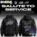 Buffalo Bills Salute to Service Camo 2026 Black Hoodie T-Shirt