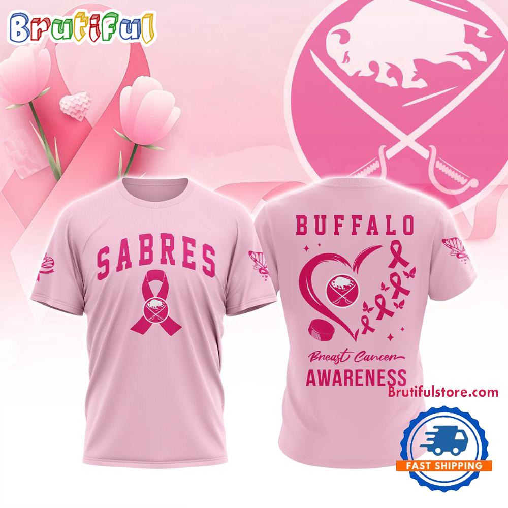 Buffalo Sabres 2025 NHL Pink Breast Cancer Awareness All Over Print Shirt