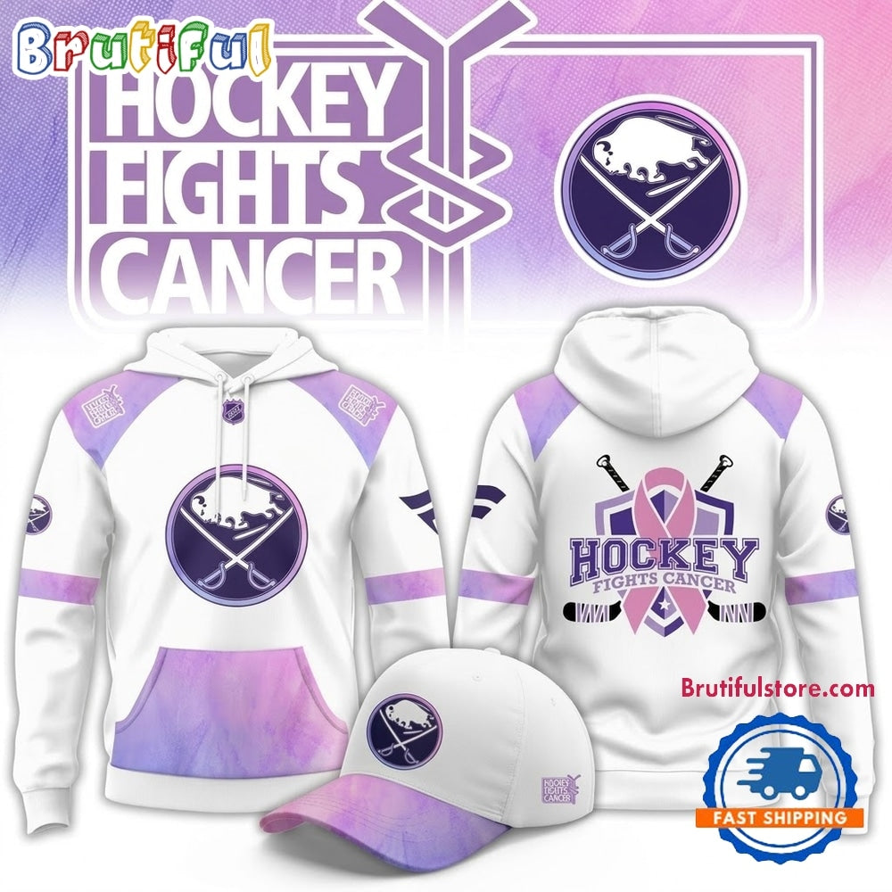 Buffalo Sabres Hockey Fights Cancer Limited Edition 2026 Hoodie