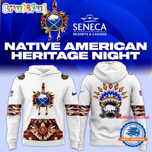 Buffalo Sabres Native American Heritage White Hoodie