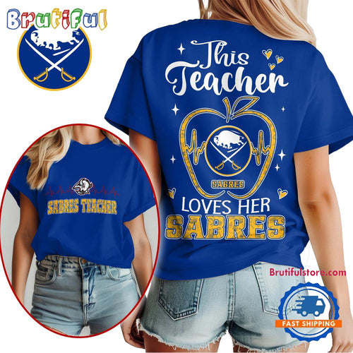 Buffalo Sabres NHL Nurse Appreciation Month Unisex All Over Print T Shirt