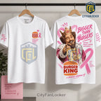 Burger King Breast Cancer Awareness Pink Ribbon Shirt