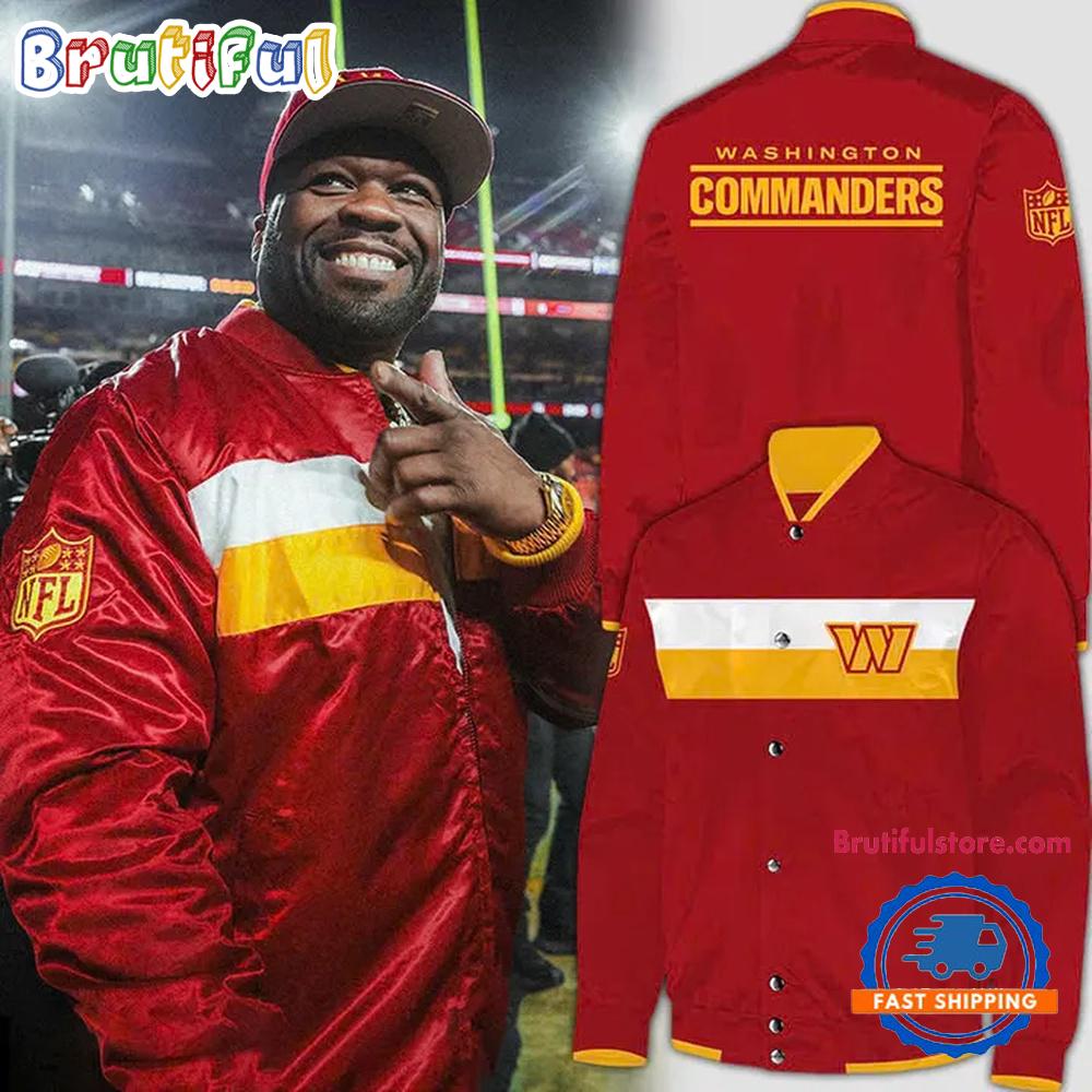 Burgundy Washington Commanders Limited Edition Baseball Jacket
